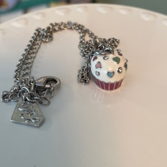 Park Lane Jewelry-  " CupCake Necklace " & Swarovski Crystal Sprinkles - Picture 2 of 5